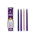 Mega Candles 4 pcs Unscented 10 Inch Christmas Advent Self Fitting End Hand Dipped with Solid Color Core Taper Candles, - Image 2