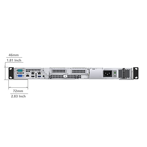 JINGCHENGMEI 1U Universal 4-Post Rack Mount Server Shelf Rails for Dell Compaq HP IBM APC - 16.5-29.5 Inches Adjustable Depth-110 lbs Capacity (16.5-29.5" Rails) - Image 4