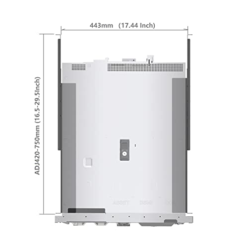 JINGCHENGMEI 1U Universal 4-Post Rack Mount Server Shelf Rails for Dell Compaq HP IBM APC - 16.5-29.5 Inches Adjustable Depth-110 lbs Capacity (16.5-29.5" Rails) - Image 3