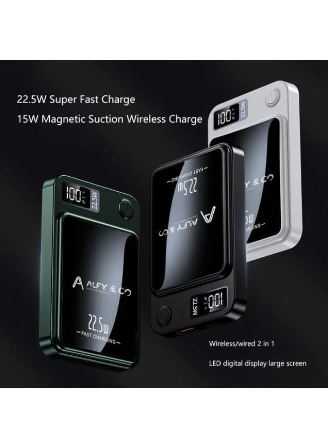 ALFY & CO 20W 10000 mAh Portable Magsafe Power Bank with PD 20W USB-C Port for iPhone 15 Pro Max/iPhone 15 Plus/14/13/12 Series  - Image 2