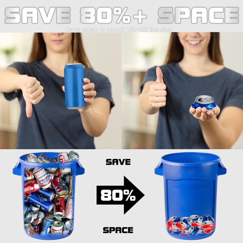Fstcrt Electric Can Crusher, Can Crushers Automatic for Recycling 8oz 12oz & 16oz Cans, Fill 8 cans at a Time, Electric Can Smasher for Recycling Aluminum Seltzer, Cola, Beer Cans - Image 5