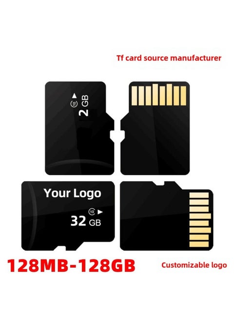 TF Card 32g Monitoring Memory Card Driving Recorder Special Memory Card 16g Mobile Phone Sd Card Custom LOGO-Color:Naked Card All Black/customizable Logo-Capacity:128mb-256gb Optional, Please Inquire For Quotation