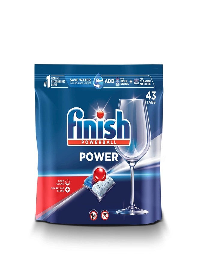 Finish Power - 43ct - Dishwasher Detergent - Powerball - Dishwashing Tablets - Dish Tabs, (Pack of 4) - Image 1
