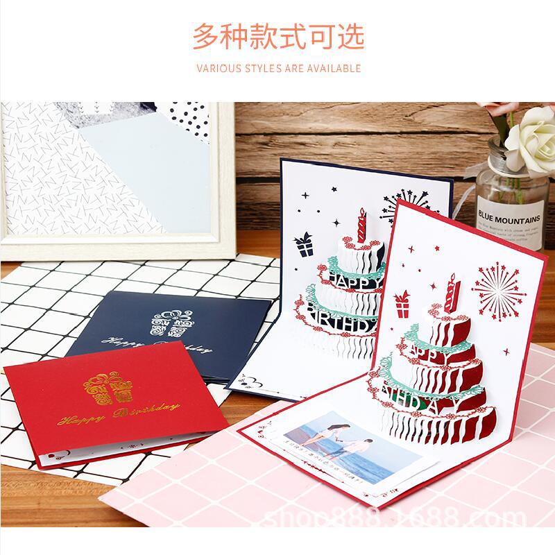 Birthday Music Stereo Greeting Card Sound Greeting Card Recording Greeting Card 3D Paper Carving Creative Small Card For Girls - Image 4