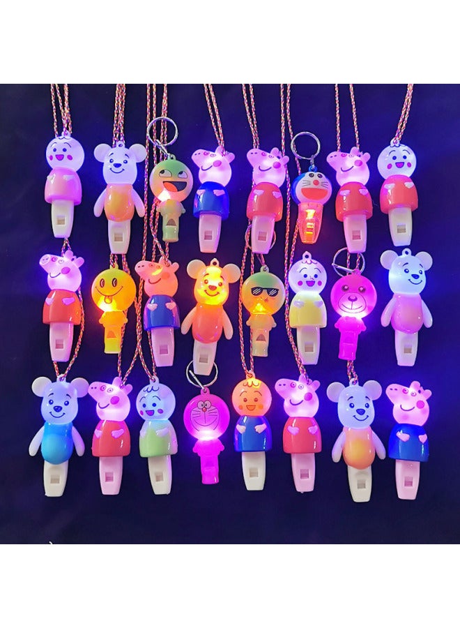 Factory Wholesale Push Activities Small Gifts Luminous Luminous Drainage Sweep Code Creative Cartoon Children's Small Toys