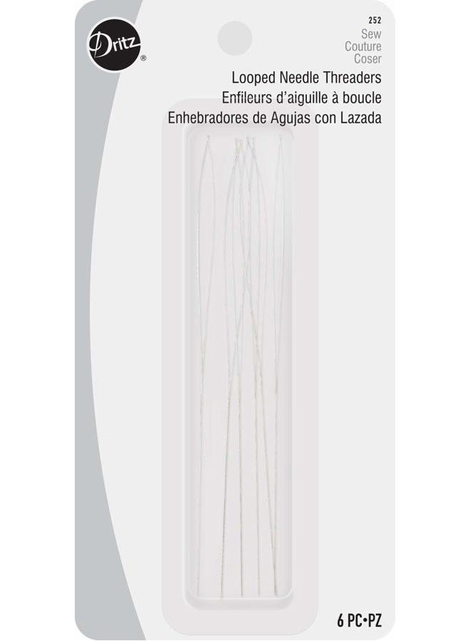 Dritz 252 Looped Needle Threaders (6-Count),Silver  - Image 1