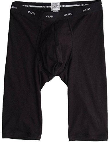 MSPEC Boxer Briefs Long 3D-Crotch Breathable/Comfortable MS-06 Black L - Image 4
