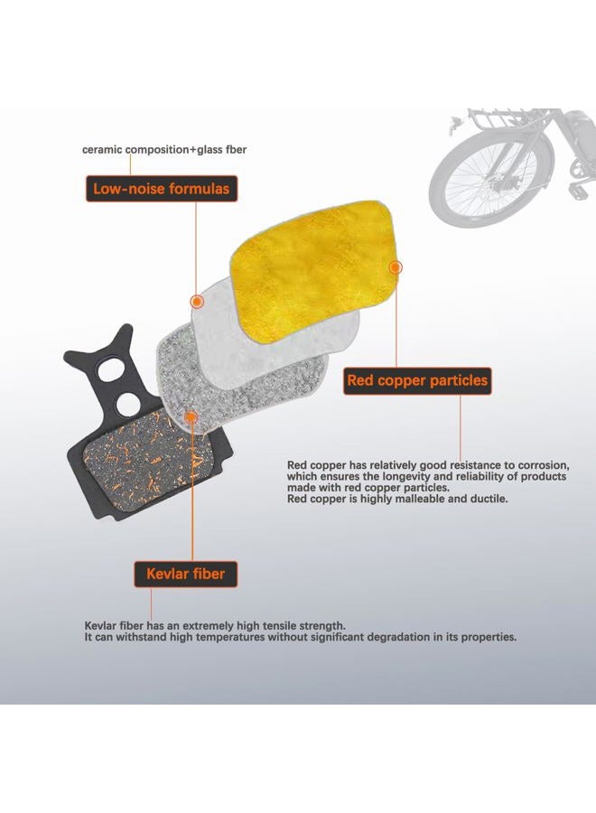 MEXITAL 2 pairs Disc Brake Pads fit for FORMULA R1 R1 Racing T1 RO C1 CR3 Mega THE ONE RX RR1 MXT07-2 - Image 4