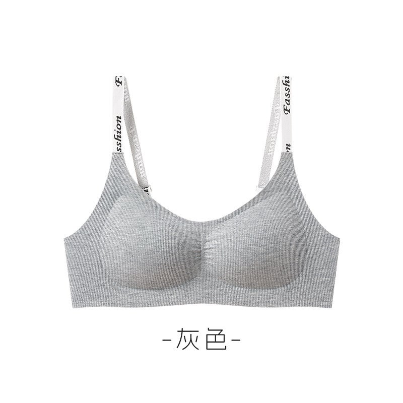 Seamless Sports Bra Wireless Light Support ink ash - Image 1
