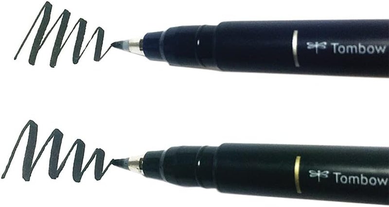 Tombow Fudenosuke Brush Pen Hard Tip Black - Image 5