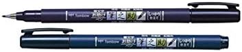 Tombow Fudenosuke Brush Pen Hard Tip Black - Image 4