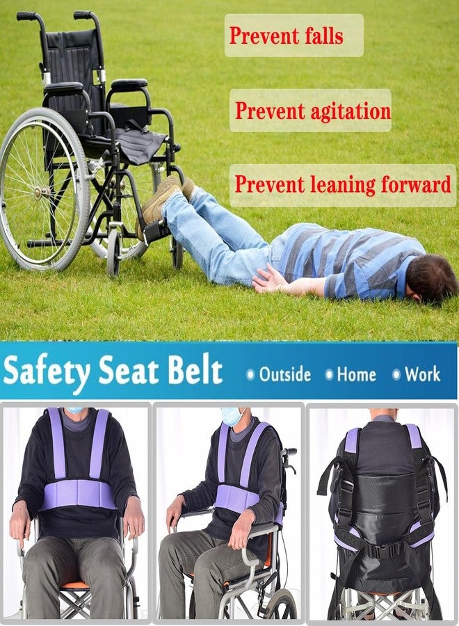 AUSTYLCO Wheelchair Harness for Adults,Wheelchair Seat Belt,Safety Belt for Elderly,Adjustable Straps Prevent Sliding,Torso Support Vest Restraint-Wheelchair Seatbelt Body Harness for Patient - Image 3