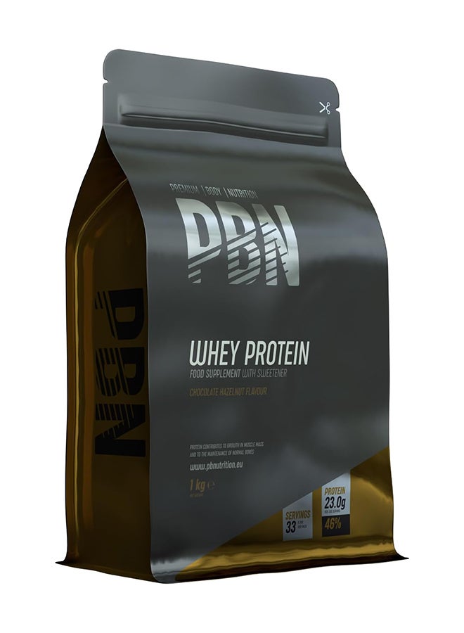 Premium Body Nutrition Whey Protein 1kg Chocolate Hazelnut Pouch - Image 1