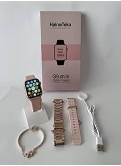 Haino Teko G9 Mini Rose Gold Edition Ladies Smart Watch with Three Set Strap and Stylish Bracelet Combo  - Image 3