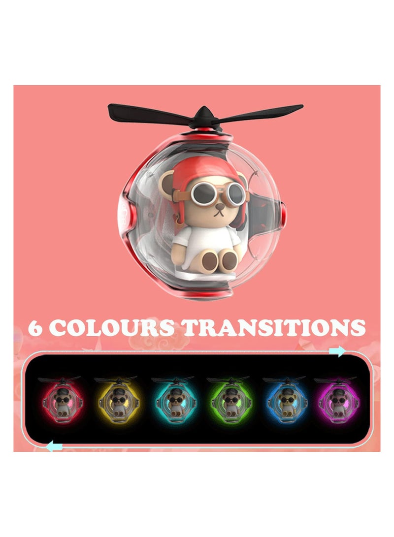 Cutie Cute Helicopter Bear Pilot Car Air Freshener - Image 3