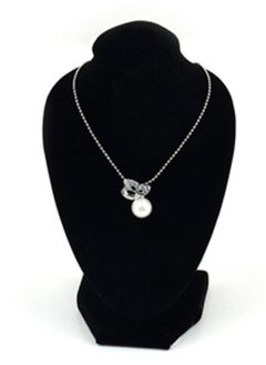 LINGWEI Neck Display Model Bust Black Velvet Necklace Jewelry Display Stand Neck Mannequin Jewelry Necklace Pendant Earring Mannequin  - Image 3