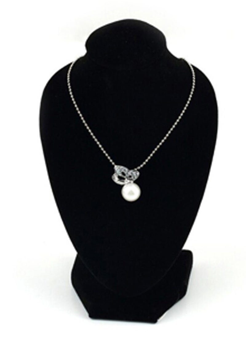 LINGWEI Neck Display Model Bust Black Velvet Necklace Jewelry Display Stand Neck Mannequin Jewelry Necklace Pendant Earring Mannequin  - Image 3