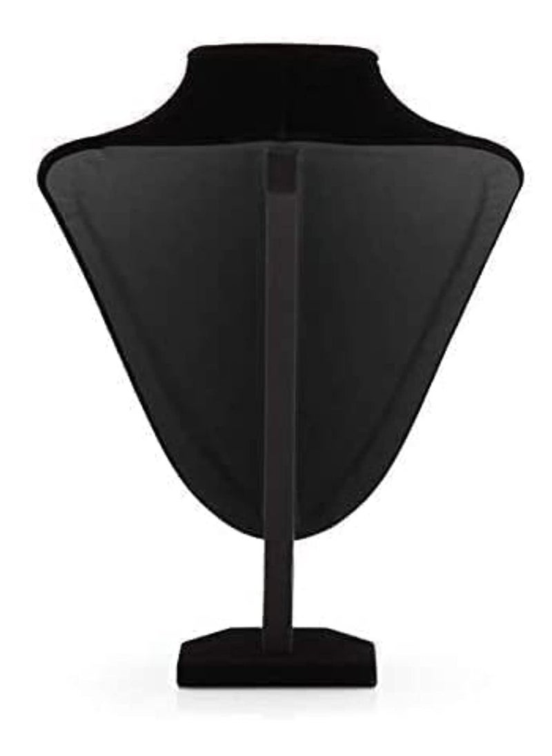 LINGWEI Neck Display Model Bust Black Velvet Necklace Jewelry Display Stand Neck Mannequin Jewelry Necklace Pendant Earring Mannequin  - Image 5