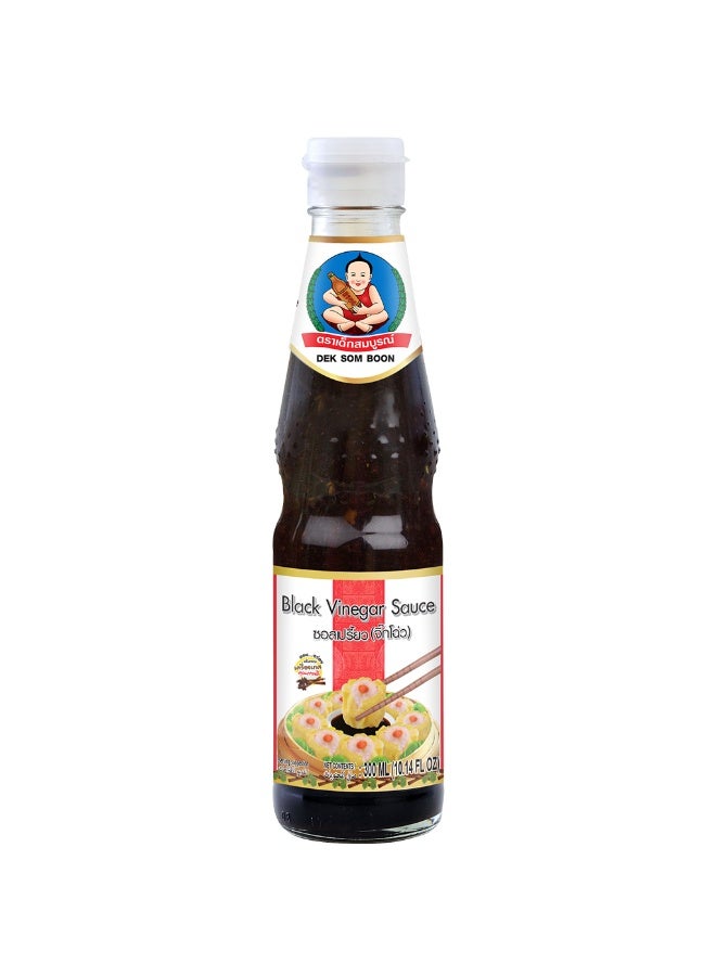 DEK SOM BOON Black Vinegar (Sour Sauce) 300Ml, Asian Vinegar For Dumplings Noodles And Dipping - Image 1
