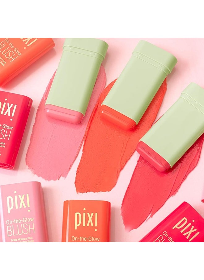 pixi beauty - On-the-Glow Blush, Tinted Moisture Stick Baton Hydrating Tinted, Moisture Blush Stick with Ginseng, Aloe Vera & Fruit Extracts, for Cheeks & Lips, 19g / 0.6oz (Juicy) - Image 1