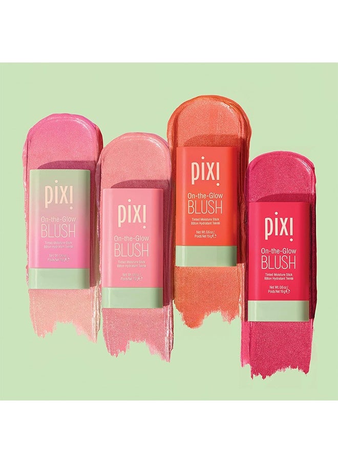 pixi beauty - On-the-Glow Blush, Tinted Moisture Stick Baton Hydrating Tinted, Moisture Blush Stick with Ginseng, Aloe Vera & Fruit Extracts, for Cheeks & Lips, 19g / 0.6oz (Juicy) - Image 1