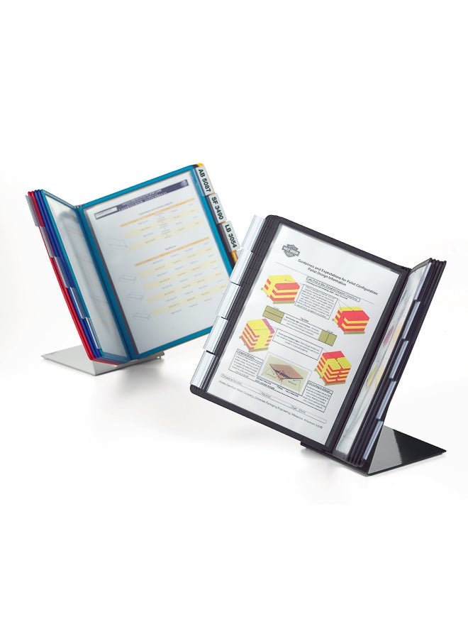 Durable 10 Pcs Multi-Colored A4 Desk Frame for Document Display for Exhibition Halls, Restaurants, Offices, Public Places, 10-Piece Pack - Image 3