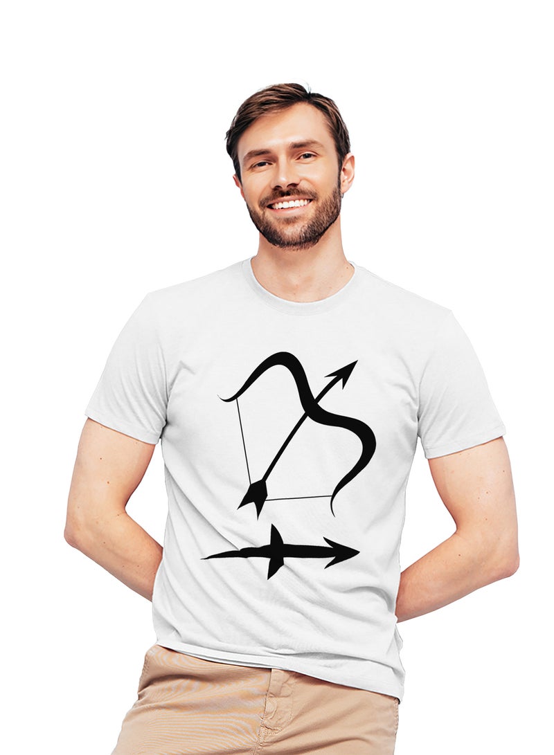 Fashion World Cotton T-shirt Printed with High-quality Sagittarius - Image 1
