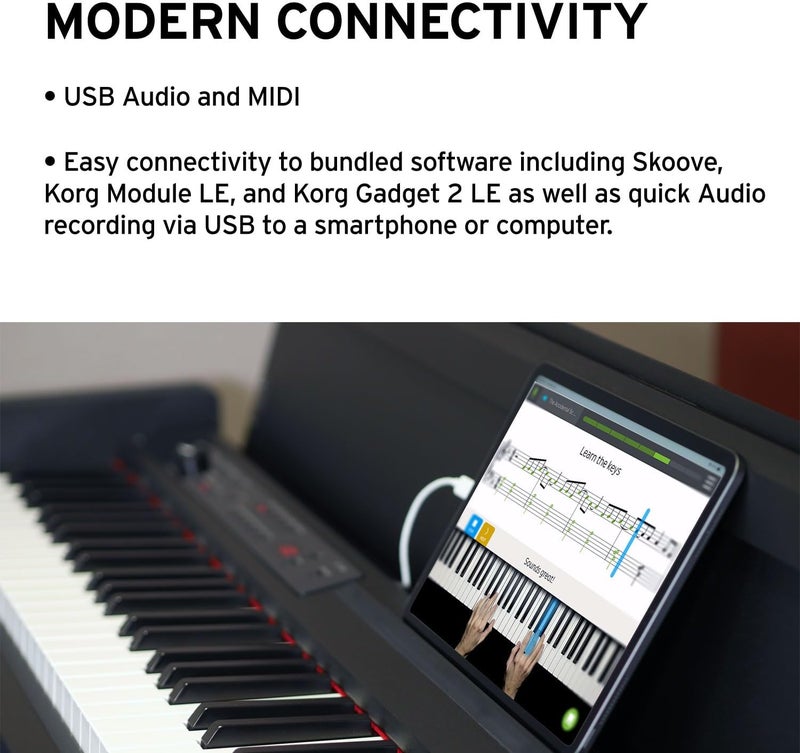 كورج بيانو كورج الرقمي LP-380U مع حامل - تشطيب بنقشة خشب الورد - Image 4