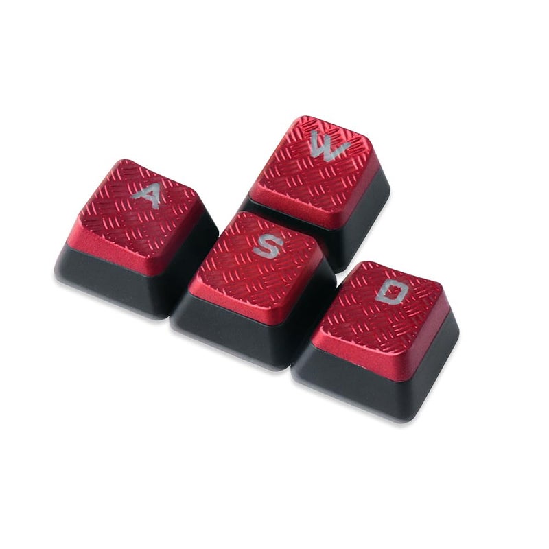 HUYUN 10Keys Corsair FPS Red Backlit Keycaps Replacement for Cherry Key Switches Gaming Keyboards(QWERDF+WASD) - Image 3