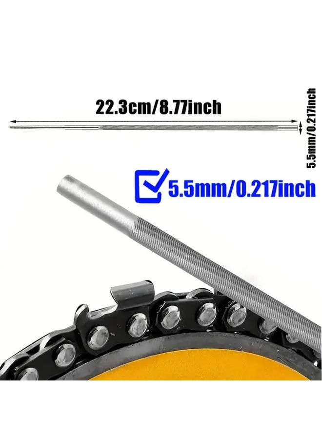 25Pcs 5.5mm Circular Chainsaw Sharpener Files For Electric Saw And Chainsaw - Image 3