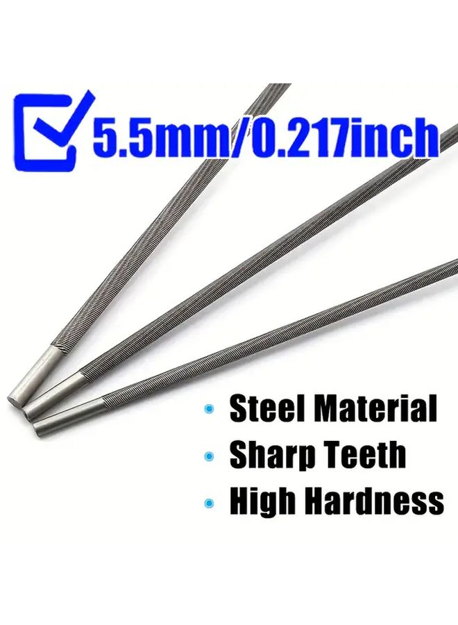 25Pcs 5.5mm Circular Chainsaw Sharpener Files For Electric Saw And Chainsaw - Image 2