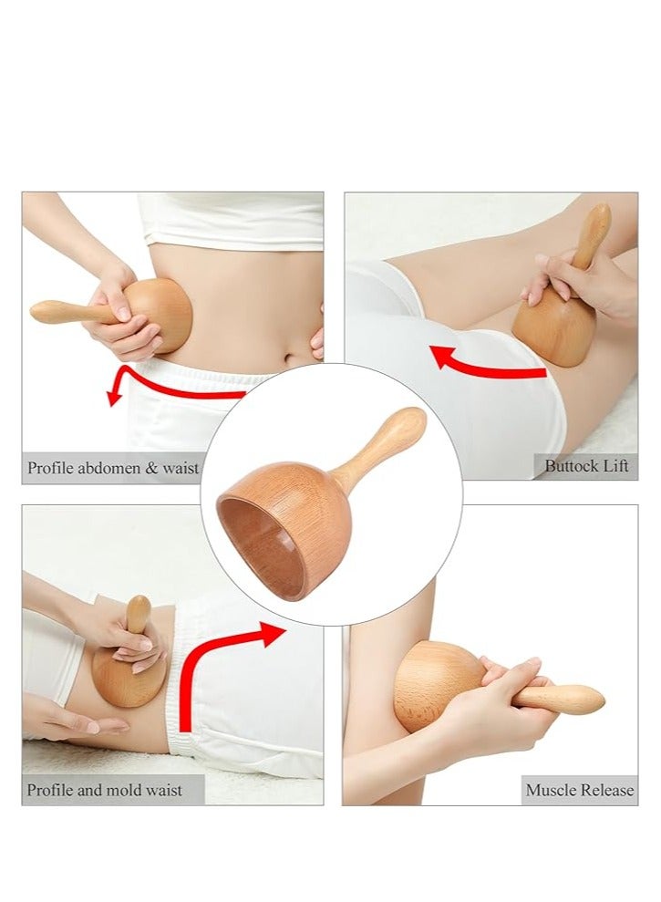 Wood Therapy Massage Tools Set 5-in-1 Lymphatic Drainage Maderoterapia Body Massager Kit Sculpting Tools for Muscle Pain Relief Anti-Cellulite Body Contouring and Shaping - Image 4