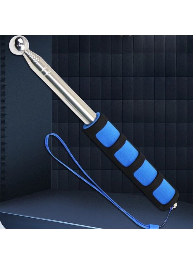 Blue 47 Inch Extendable Survival Hammer With Glass Breaker Non Slip Grip - Image 2