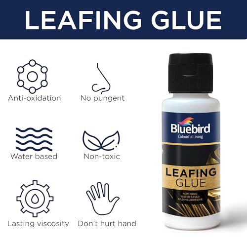 Bluebird Gold Leaf Adhesive 3.4 Fl. Oz. / 100 ML Gilding Adhesive, Leafing Glue for Art and Craft - Image 5
