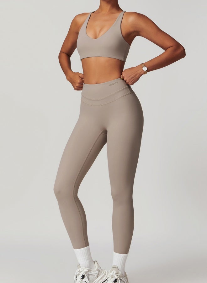 كون.يوغا ليجنز رياضي نسائي عالي الخصر بتصميم مريح للتحكم بالبطن - Image 4