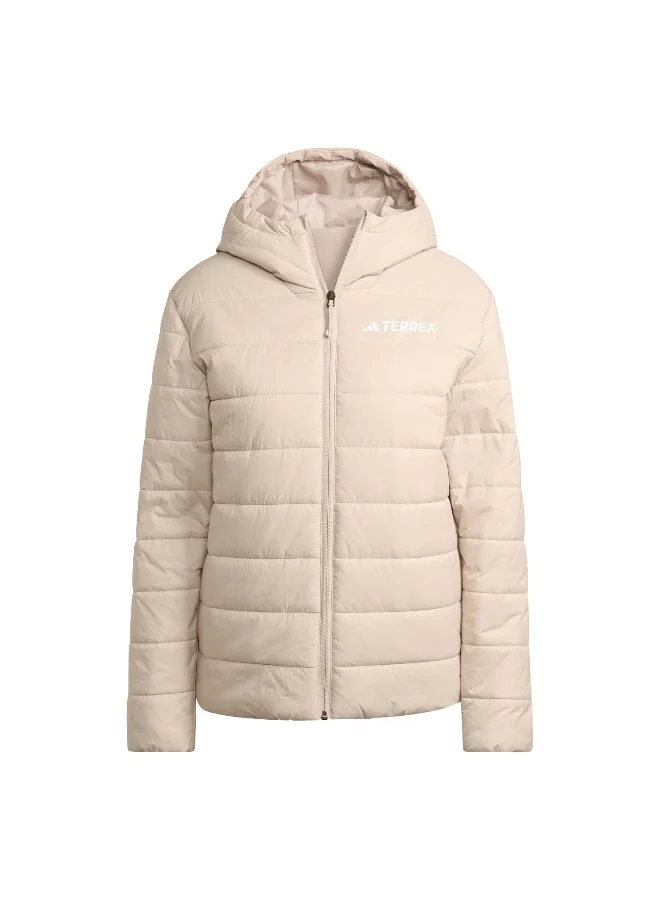 adidas Adidas W Mt Ess P Ho J Brown Jacket (Filled Thin) Jackets For Women