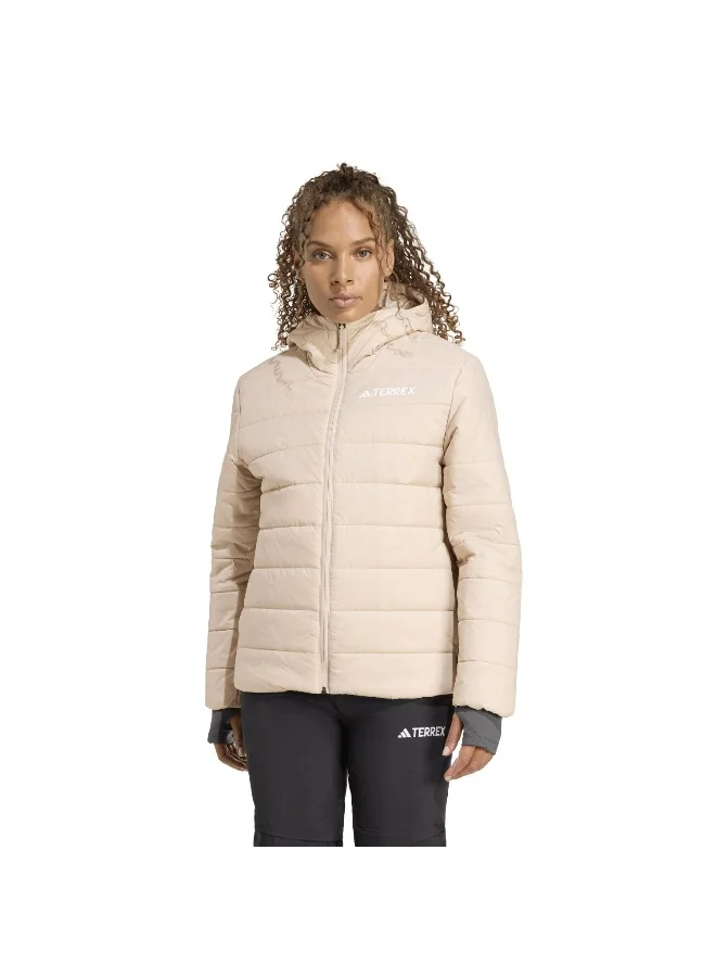 adidas Adidas W Mt Ess P Ho J Brown Jacket (Filled Thin) Jackets For Women