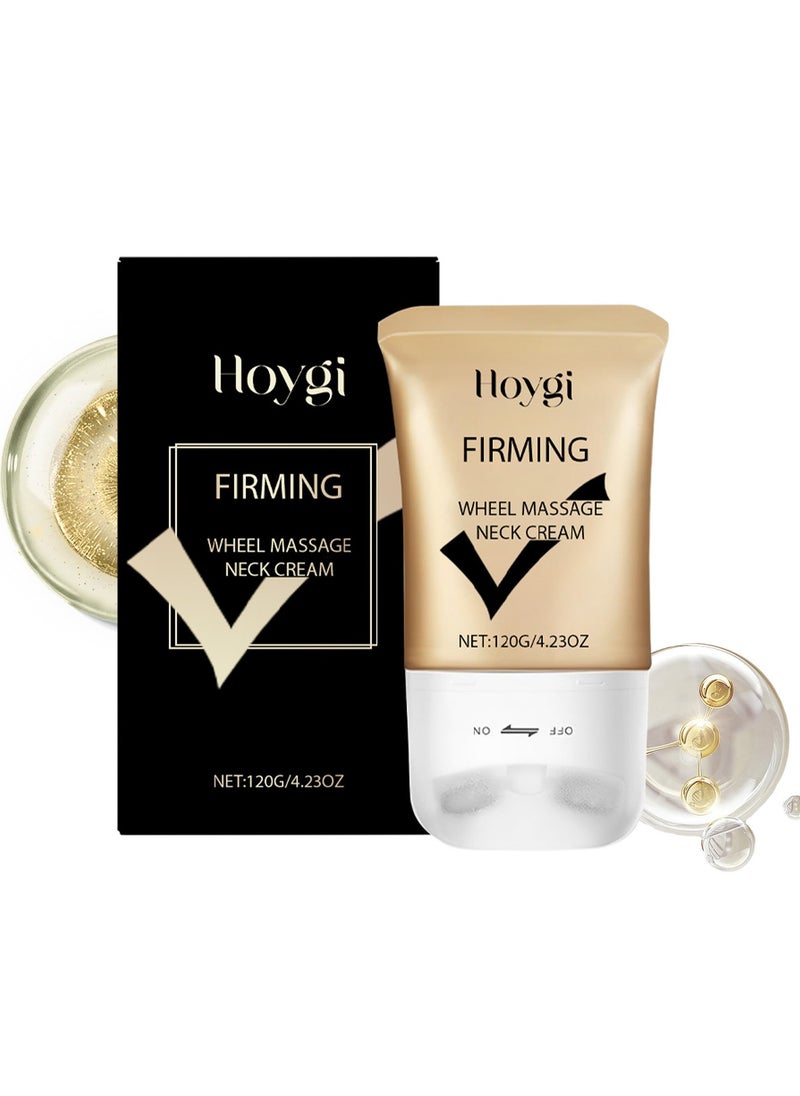 Hoygi Ah-8 Neck Firming Cream with Double Roller Massage Tighten and Lift Neck Cream for Sagging Skin Ah-8 Firming Cream for Smoother Youthful Neck and Décolletage 120g  - Image 1
