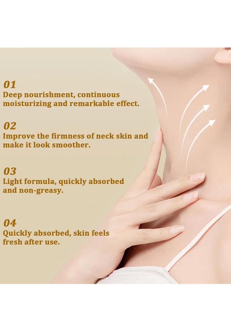 Hoygi Ah-8 Neck Firming Cream with Double Roller Massage Tighten and Lift Neck Cream for Sagging Skin Ah-8 Firming Cream for Smoother Youthful Neck and Décolletage 120g  - Image 3