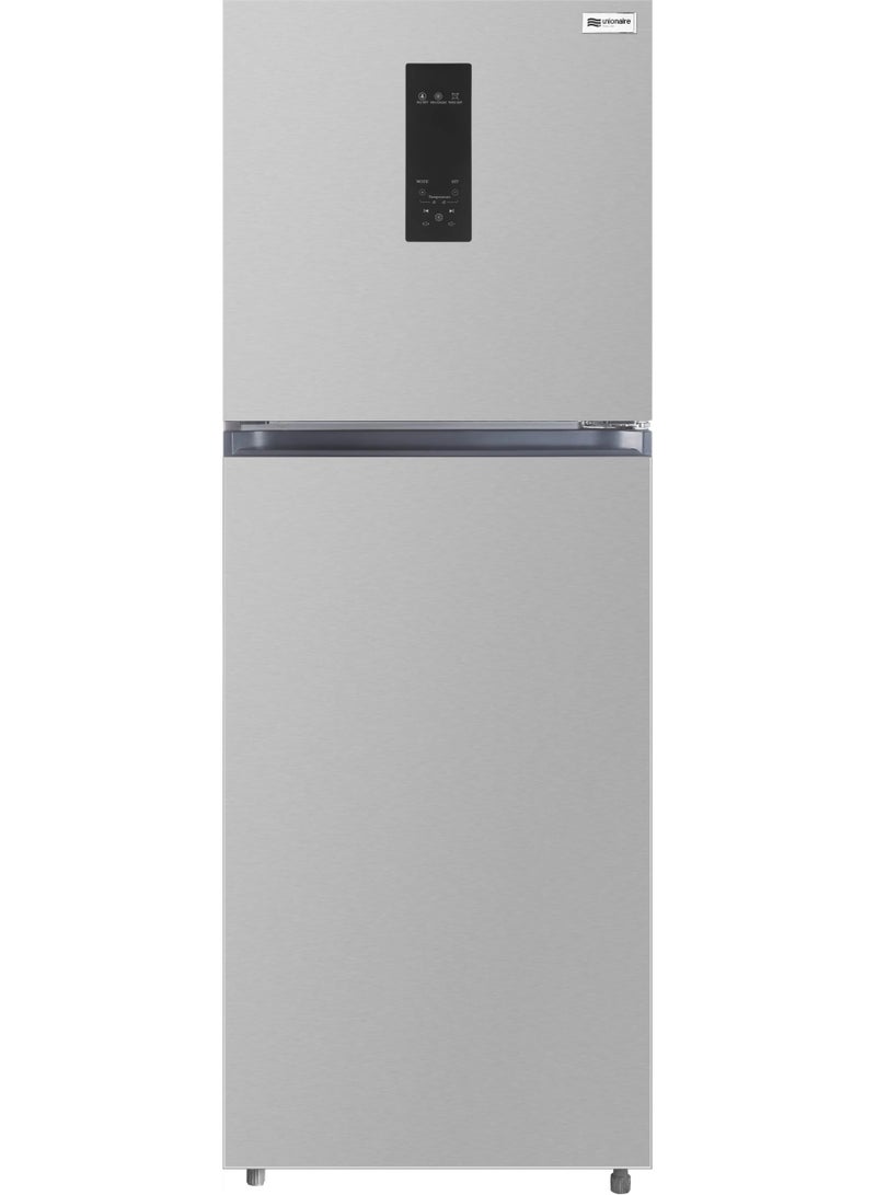 Unionaire No Frost Refrigerator, 420 Liters, Digital Touch Screen, 2 Doors, Top Freezer, URN-500DLVLSA-DXSRBM-XLT - Silver - Image 1