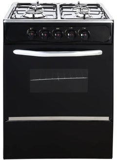 Long Leaf Gas stove, 4 burners, military production, from Long Life, black color, stainless surface, self-igniting, glass cover, size 55/55 cm  - Image 1