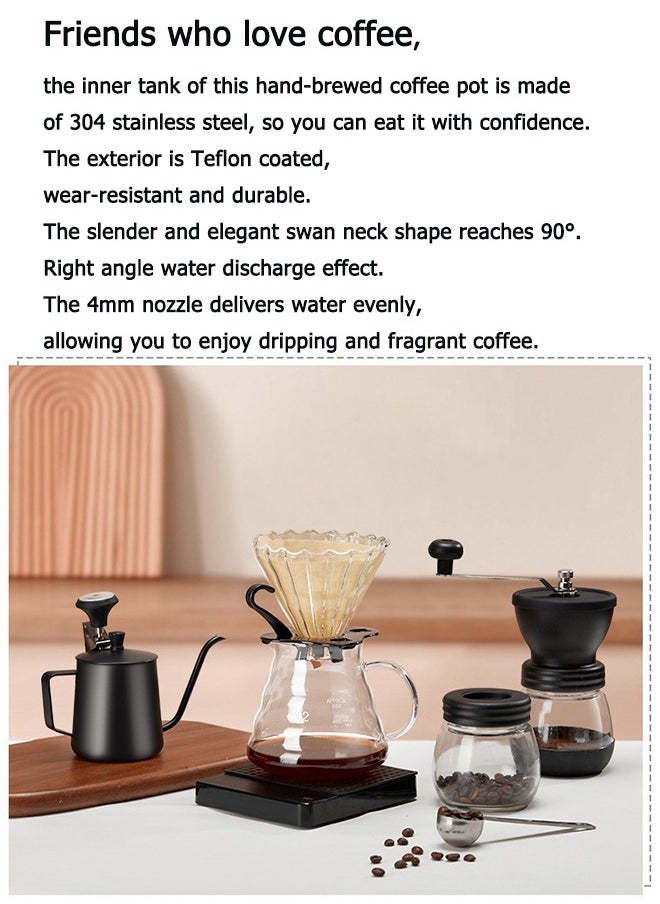 V60 Coffee Maker Set With 13 Pcs, Drip Coffee Set,Coffee Grinder,Coffee Kettle ,V60 Coffee Dripper,V60 Coffee Server,V60 filter Coffee Serving Set