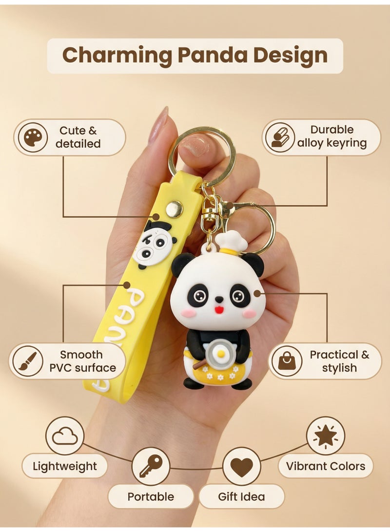Panda Chef Keychain - Unisex Gift | Christmas Birthday Car Accessory - Image 3