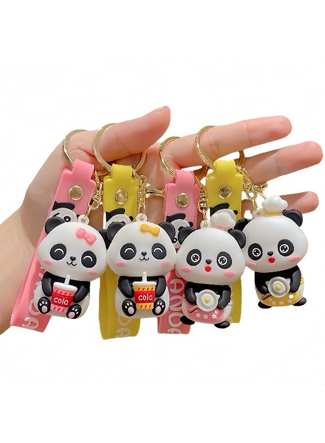 Cute Animal Keychain | Panda Chef with Pan Key Pendant | Novelty Gift for Christmas, Birthday, Car Accessory for Women & Men - Image 5