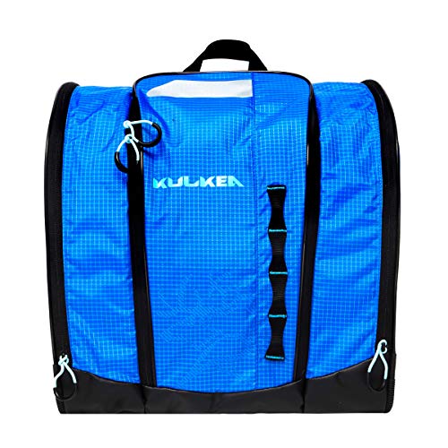 KULKEA Speed Star Kid’s Ski Boot Backpack - Ski Boot Bag With Open Pack Design For Quick Gear & Boot Storage - Durable, Spacious, & Water Resistant Backpack (Blue/Light Blue) - Image 2