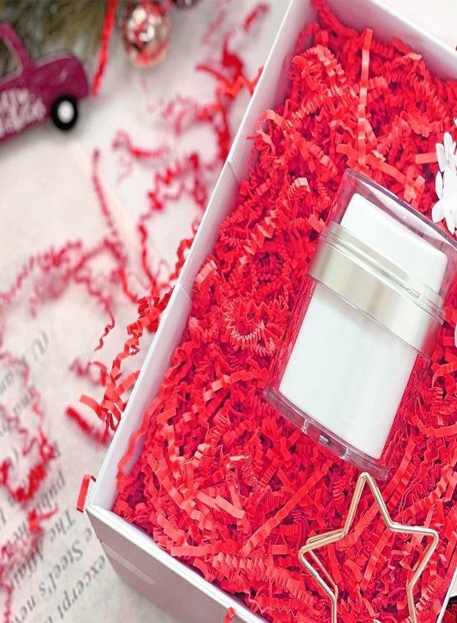 JINZOFLY Crinkle Cut Paper Shred Filler, Shredded Paper for Gift Box, Crinkle Paper Cut Paper Easter Grass Tissue Paper for Gift Wrapping & Basket Filling (Red) - Image 4