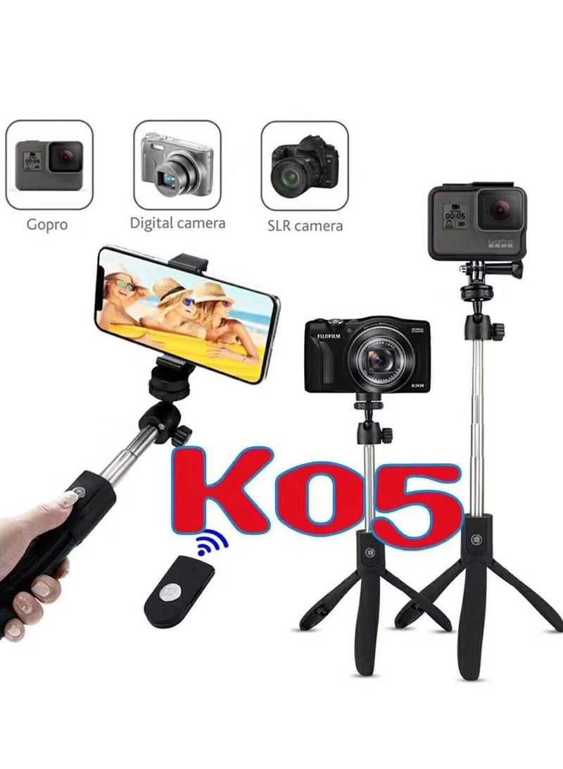 K05 Selfie Tripod Stick Stand For iPhone And Smart Andriod Mobile