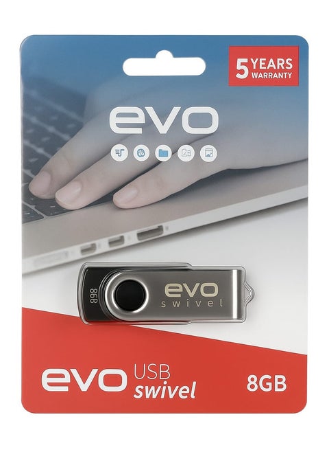 USB Swivel Flash Drive - 8 GB