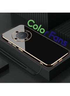 Color Fans Mobile Phone Case for Honor X9a 5G 6.67 inch Electroplated Protective Cover Gold-Black  - Image 1