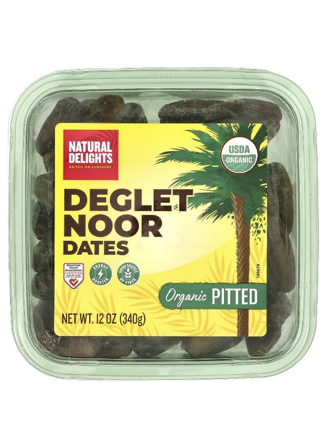 Natural Delights Natural Delights, Deglet Noor Dates, Organic Pitted, 12 oz (340 g)  - Image 1